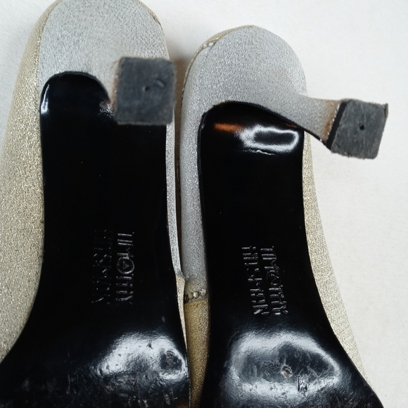 Timothy Hitsman women's 4" heel pumps. Gold, silve - Picture 10 of 12